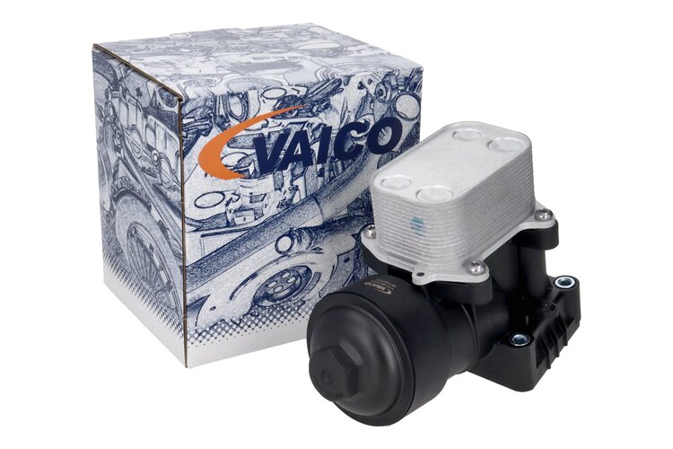 VEMO Ölfiltermodul mit Ölfiltergehäuse , mit Ölkühler , mit Ölfilter , mit Dichtung